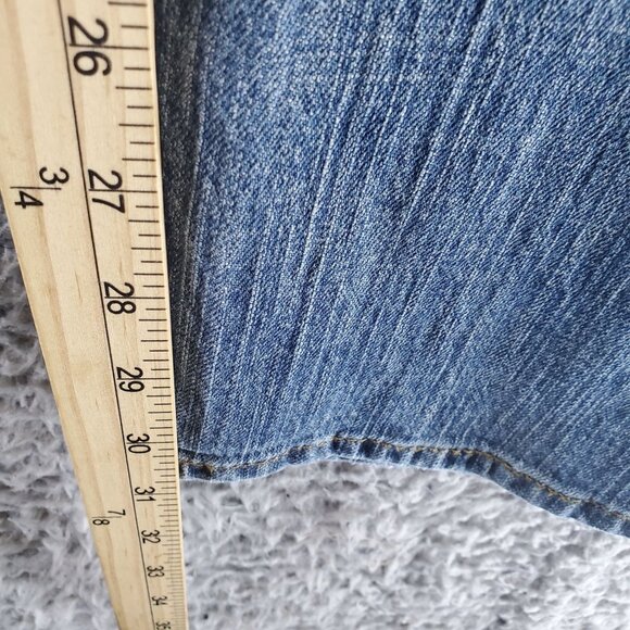 Wrangler Jeans Mens Size 42X34 Blue Slim Straight Retro Stretch Denim - Picture 9 of 13